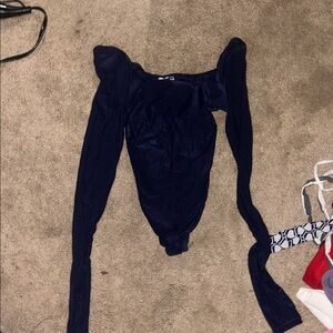 Aerie Navy Bodysuit Size Xtra Small